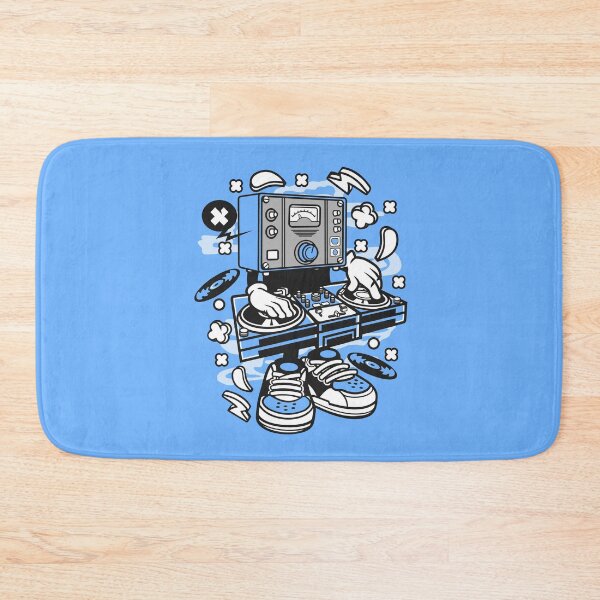 Item preview, Dj old school sounds Cartoon Character - Tshirt design for people who love Dance-Club-Music-Party-Fun! old school style! designed and sold by Nickelparis.