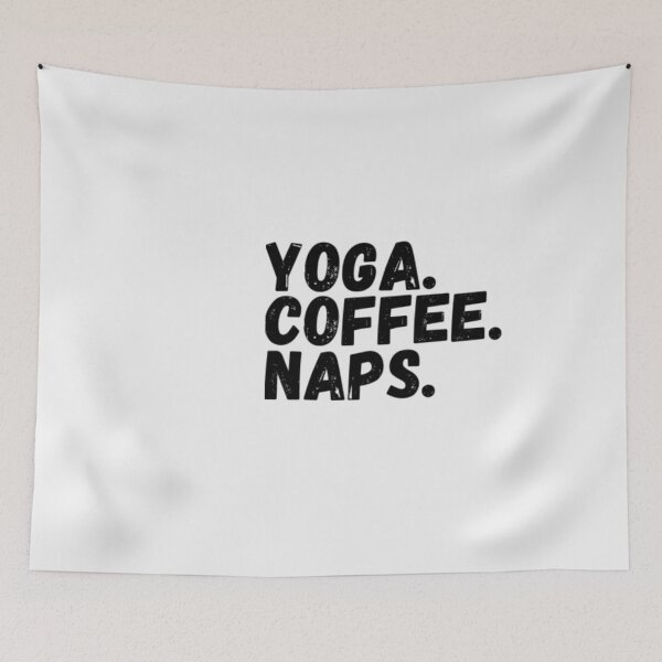 Item preview, Yoga Coffee Naps designed and sold by CatMonkStudios.