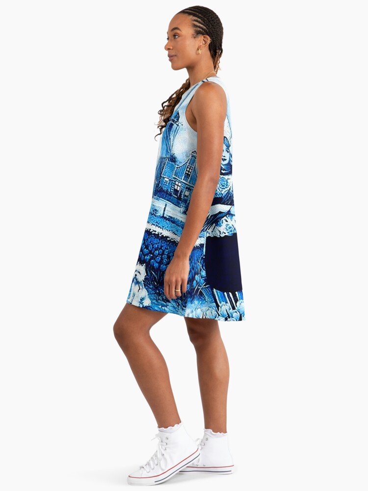 dutch blue dress MORNING GLORY MAXI DRESS-DUTCH BLUE COMBO – FLAIR ON 3RD