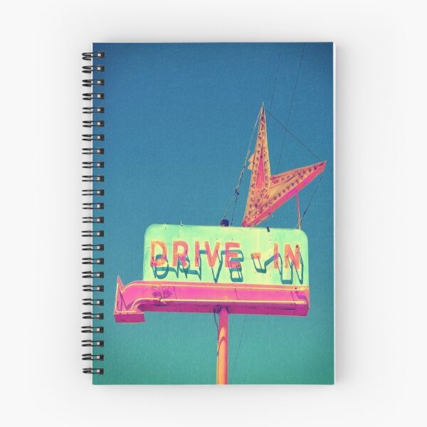 Item preview, Bright Neon Drive-In Sign Photo Print designed and sold by WildDaisy.