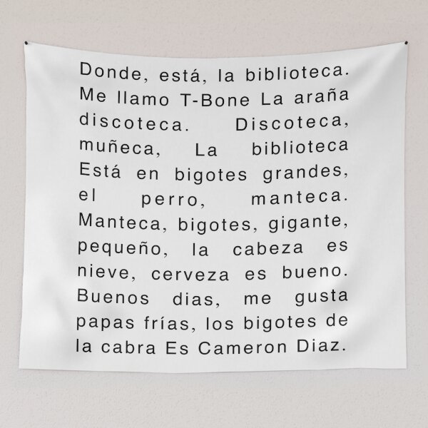 Item preview, Community Spanish Song- Donde está la biblioteca designed and sold by Bird-Related.