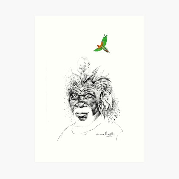 Sunkissed Sunman Art Print