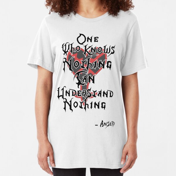 Kingdom Hearts: Ansem quote Slim Fit T-Shirt
