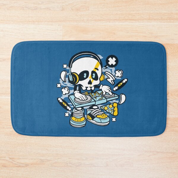 Item preview, Dj Skull Nickel Paris - Cartoon Character -  laying down his inimitable lilting, haunting melodies, bombastic style Dance-Club-Music-Party-Fun designed and sold by Nickelparis.