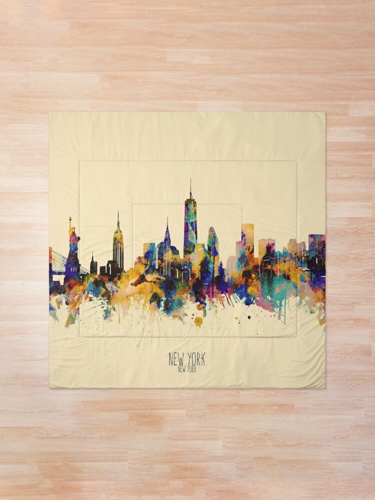 louisville city skyline 3 Comforter by Bekim ART