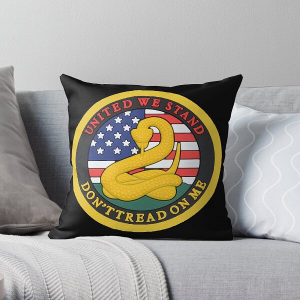 Don't Tread on me - United We Stand Throw Pillow