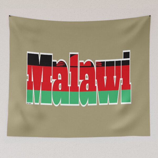 Item preview, Malawi Font with Malawian Flag designed and sold by Havocgirl.