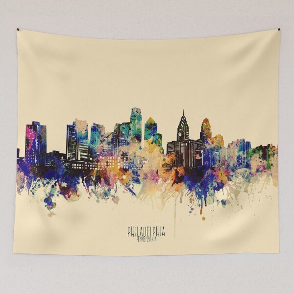 Item preview, philadelphia skyline designed and sold by BekimART2.