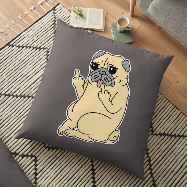 -Pug Off- Floor Pillow