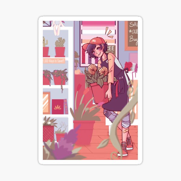 Vista previa del artículo con la obra «Florista local Xion», diseñado y vendido por DaPandaBanda.