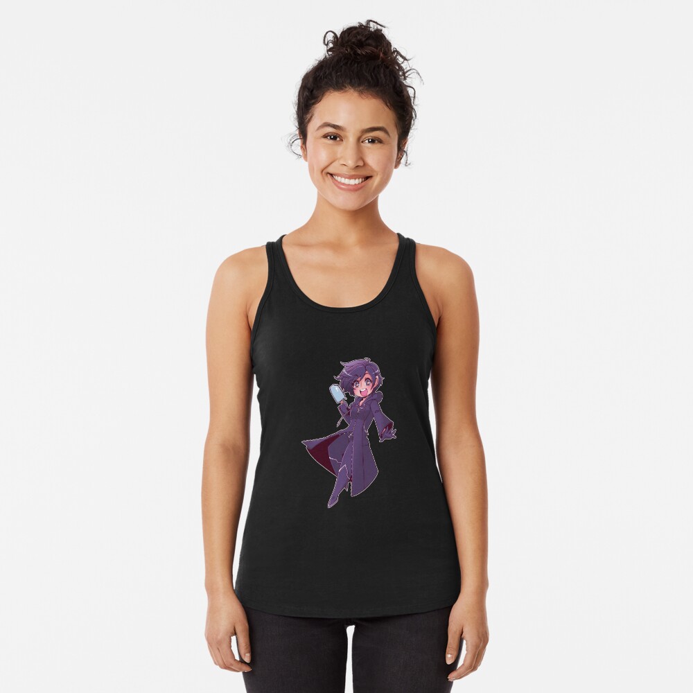 Vista previa del artículo con la obra «Camiseta con espalda nadadora», diseñado y vendido por DaPandaBanda.