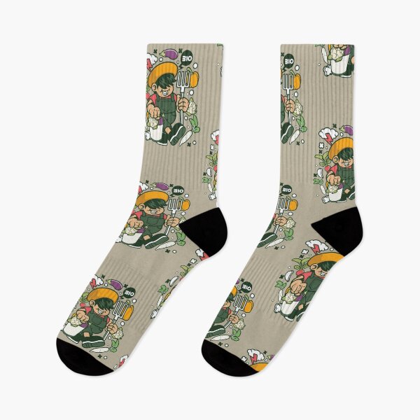 Item preview, Bio Organic farmer cartoon character - lets move towards environmentally, socially, economically sustainable ! designed and sold by Nickelparis.