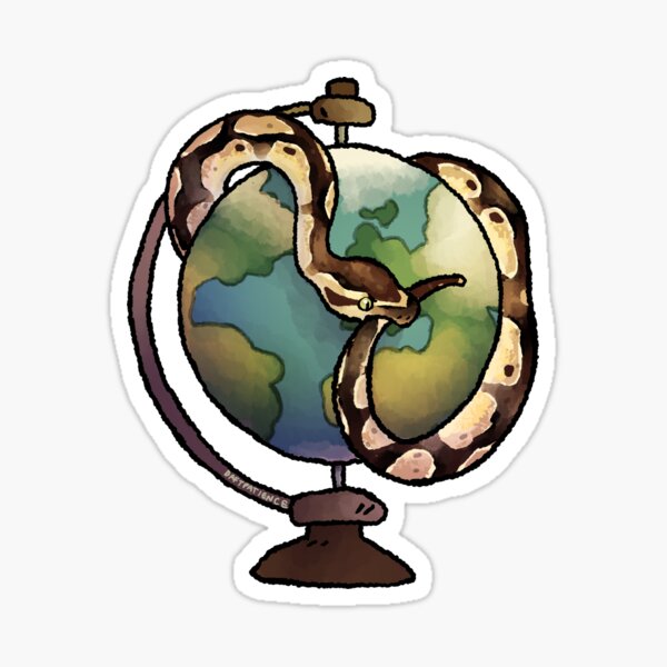 Jormungandr the ball python Sticker
