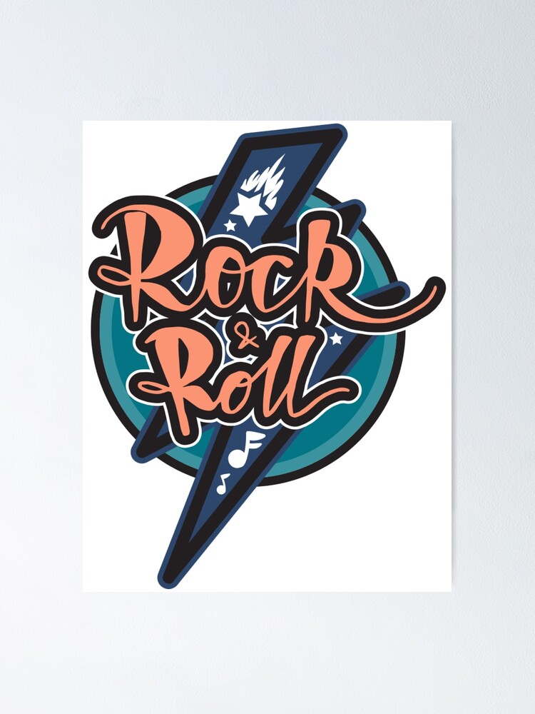 SAVE ROCK N ROLL ART FLAG — L I G H T N I N G