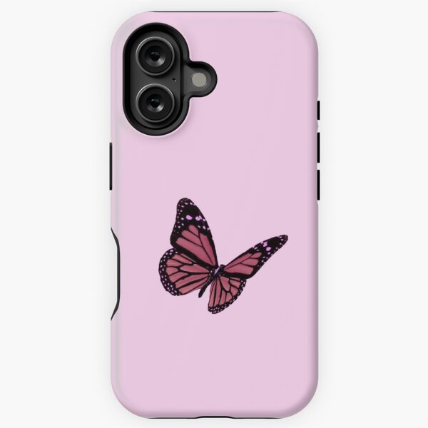 Pink Monarch Butterfly iPhone Tough Case