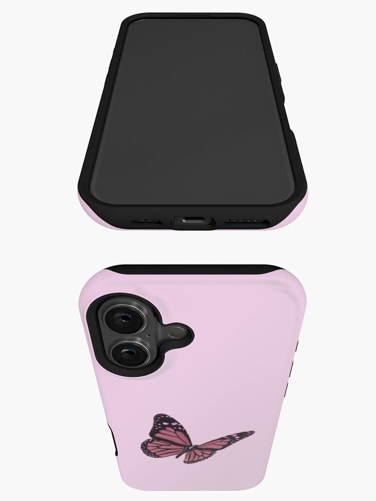 Thumbnail 3 of 4, iPhone Case, Pink Monarch Butterfly designed and sold by paytonstach.