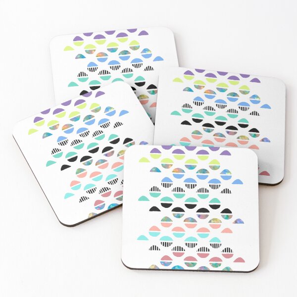 Item preview, Colourful Wedge-Kisses Pattern designed and sold by Odsy.
