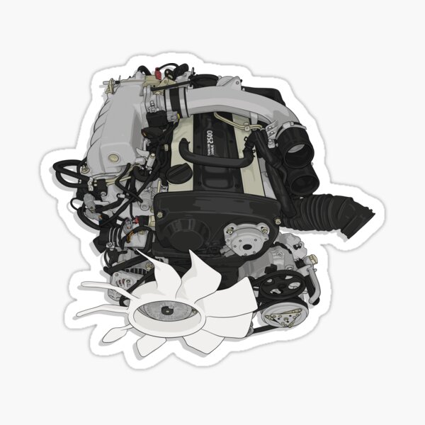 RB25 DET Engine Sticker