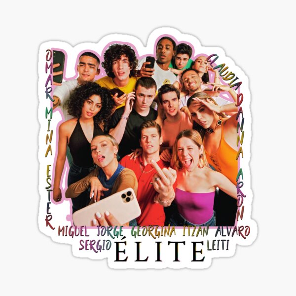 elenco de elite netflix Pegatina