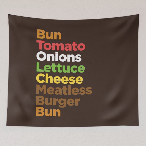 Item preview, Meatless Burgers Vegan Vegetarian designed and sold by yelly123.
