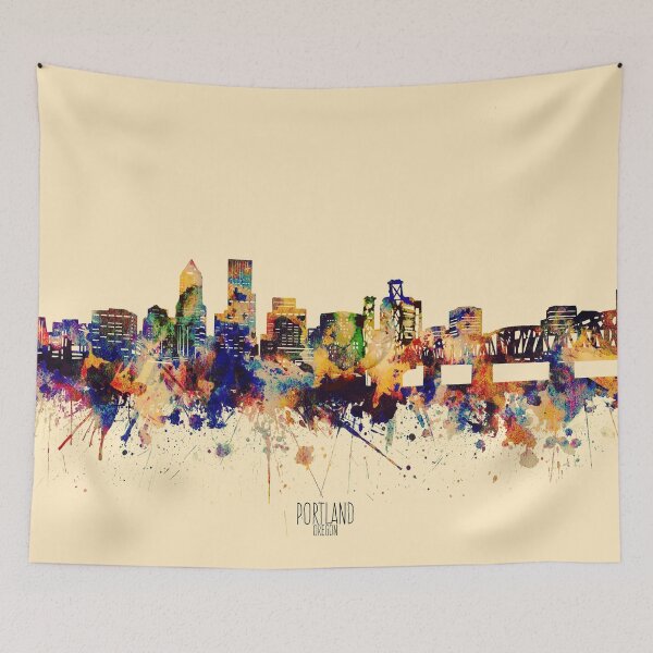 Item preview, portland skyline designed and sold by BekimART2.