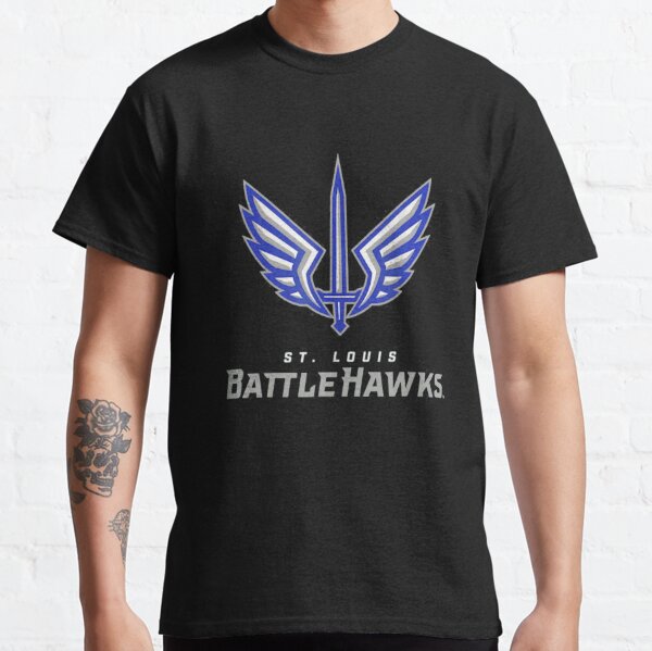 Men's Xfl St. Louis Battlehawks Lockup Logo T-Shirt - Blue - 1 Each