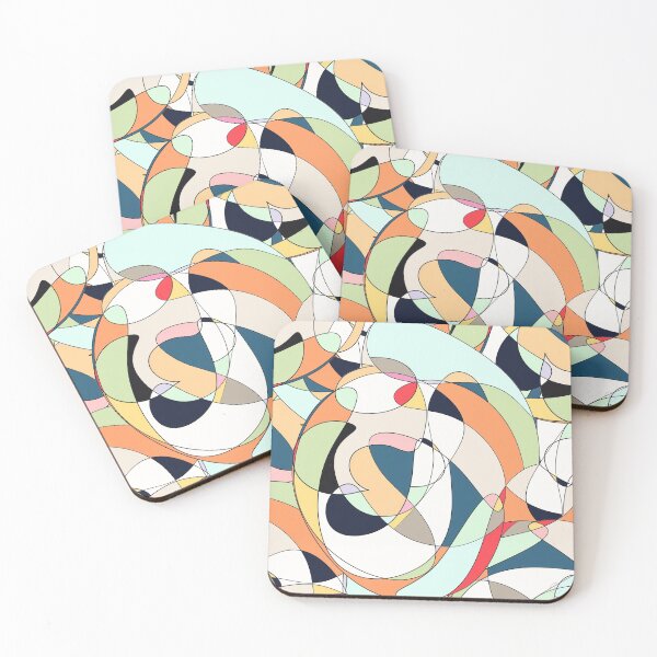 Item preview, Modern Colorful Abstract Line Art Design  designed and sold by InovArtS.