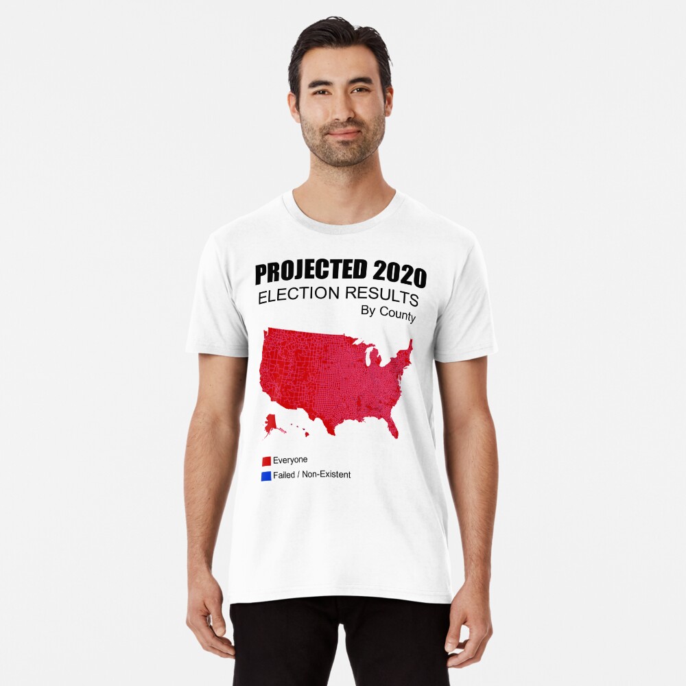 Projected 2020 Election Map Results Premium T-Shirt