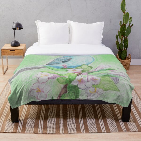Item preview, bluebird con flores designed and sold by R3dR4bbit1.