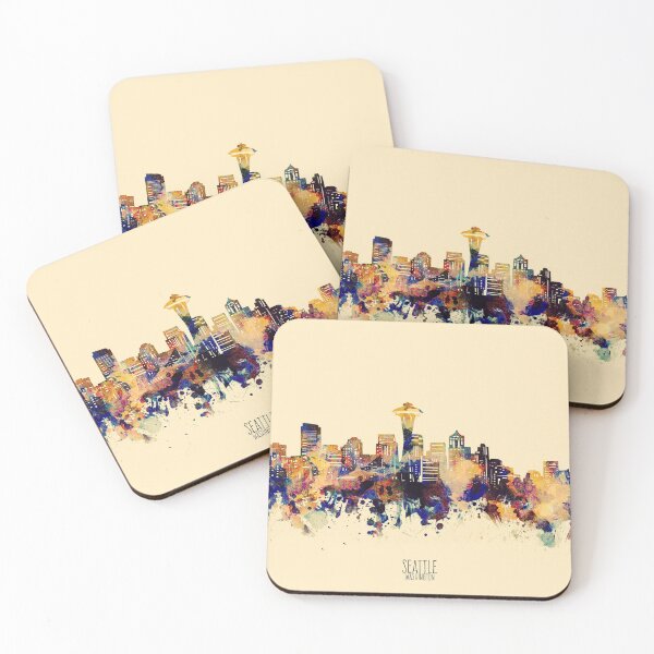 Item preview, seattle skyline designed and sold by BekimART2.