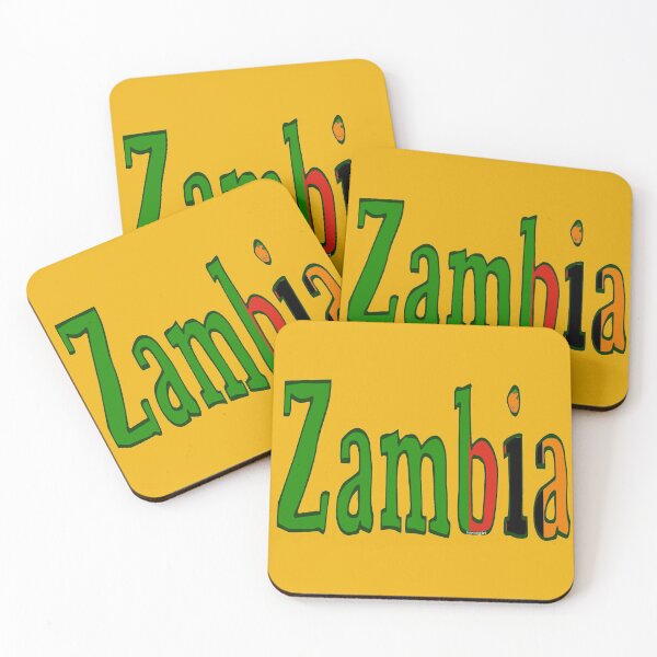 Item preview, Zambia Font with Zambian Flag designed and sold by Havocgirl.