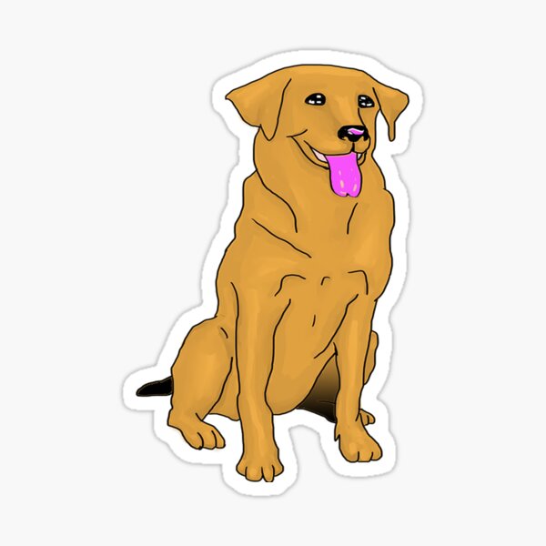 " golden retriever Dad" Sticker for Sale by fajalimaster Redbubble