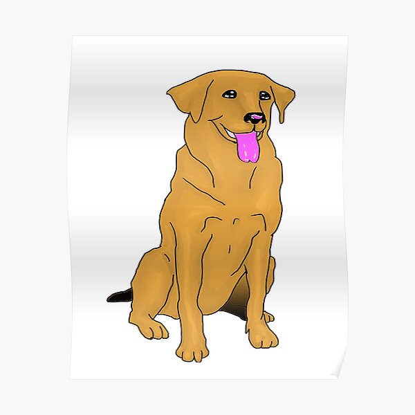 " golden retriever Dad" Poster by fajalimaster Redbubble