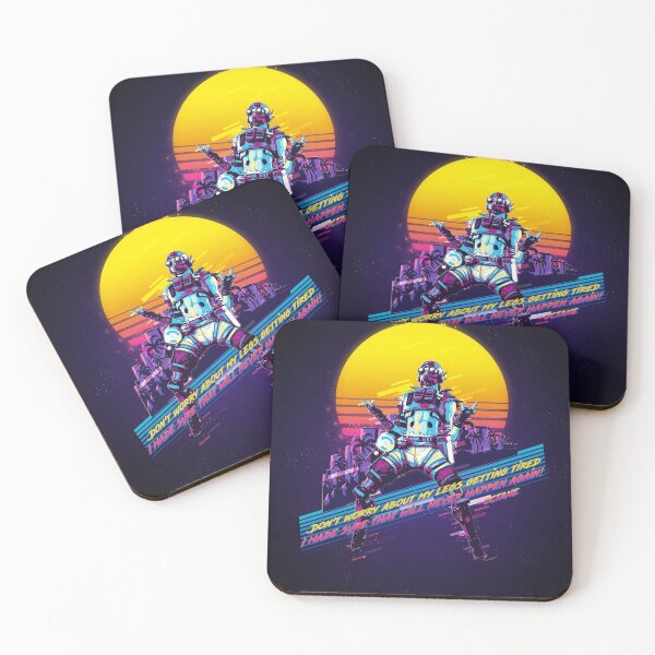 Apex legends - Octane 80s retro Coasters (Set of 4)