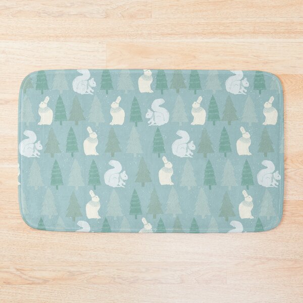 Item preview, Squirrels and hares with Christmas trees winter design designed and sold by Latch Farm  Studios.