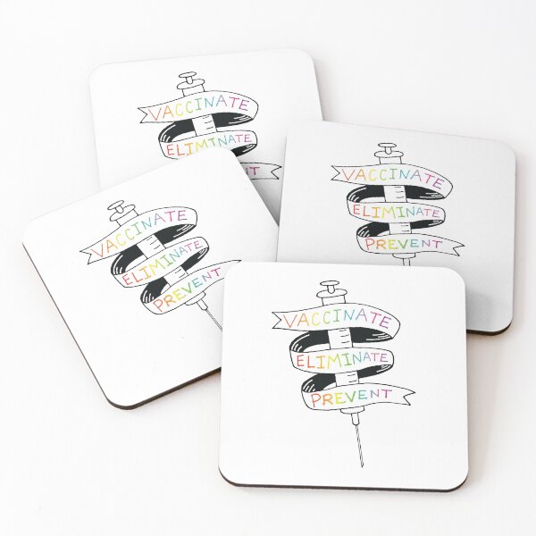 Item preview, Vaccinate, Eliminate, Prevent designed and sold by Geek-topia.