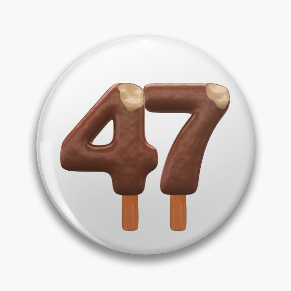 Item preview, 47 Ice Cream Fourty Seven Number 3d Chocolate designed and sold by HelloFromAja.