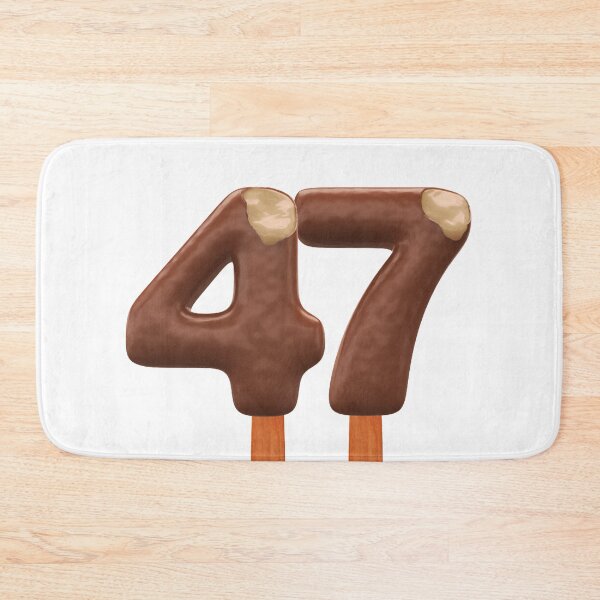 Item preview, 47 Ice Cream Fourty Seven Number 3d Chocolate designed and sold by HelloFromAja.