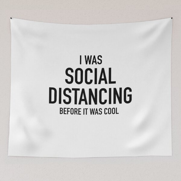 Item preview, I Was Social Distancing before it was cool funny T-Shirt designed and sold by SLV7R.