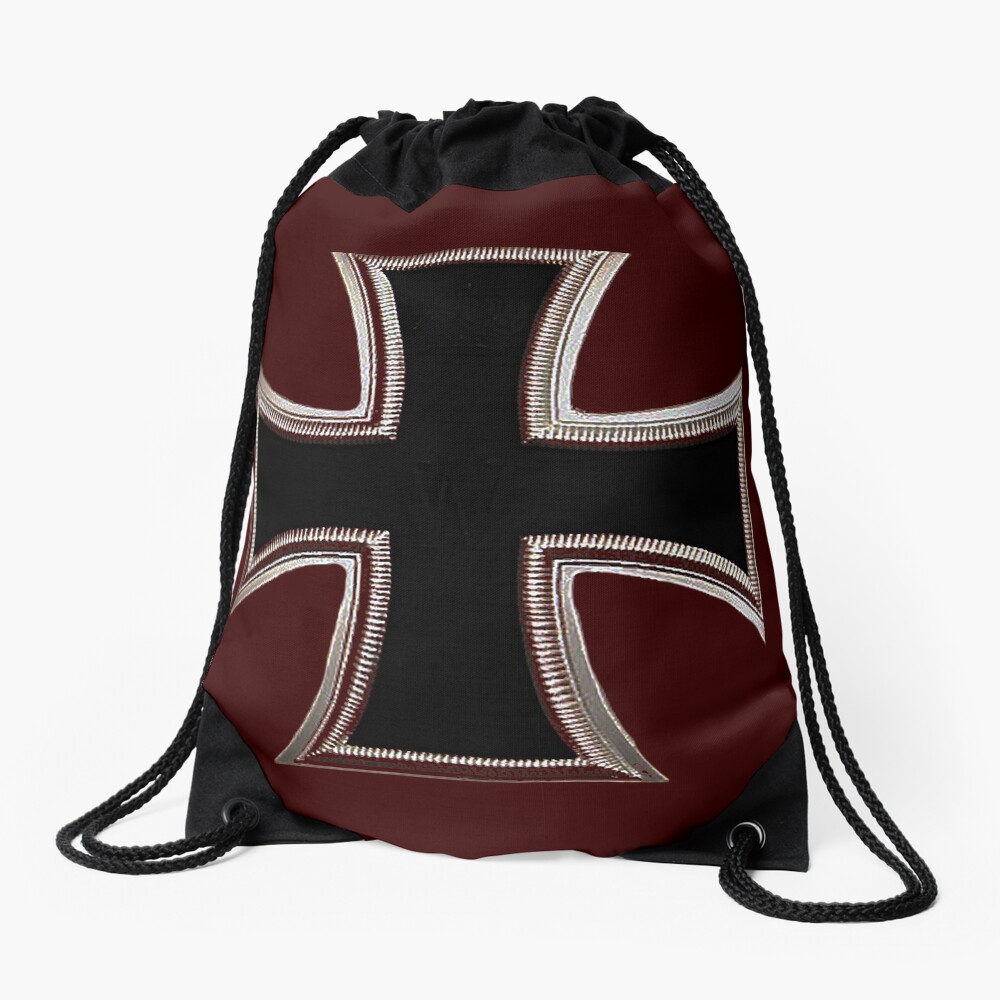 German Iron Cross Drawstring Bag