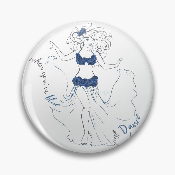 Item preview, Blue bellydancer designed and sold by Anna R. Carrino.