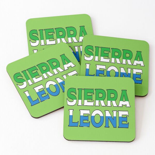 Item preview, Sierra Leone Font with Sierra Leonean Flag designed and sold by Havocgirl.