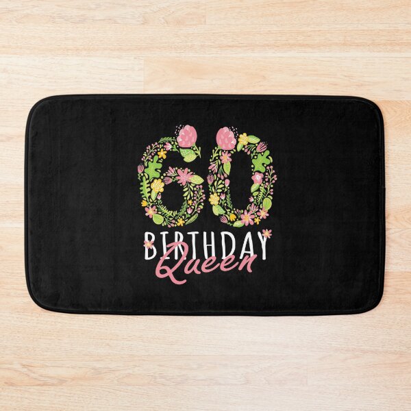 Item preview, 60th Birthday Queen 60th Years Old Woman Floral B-day Theme product designed and sold by Grabitees.