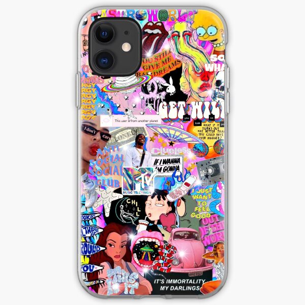 wild collage iPhone Soft Case