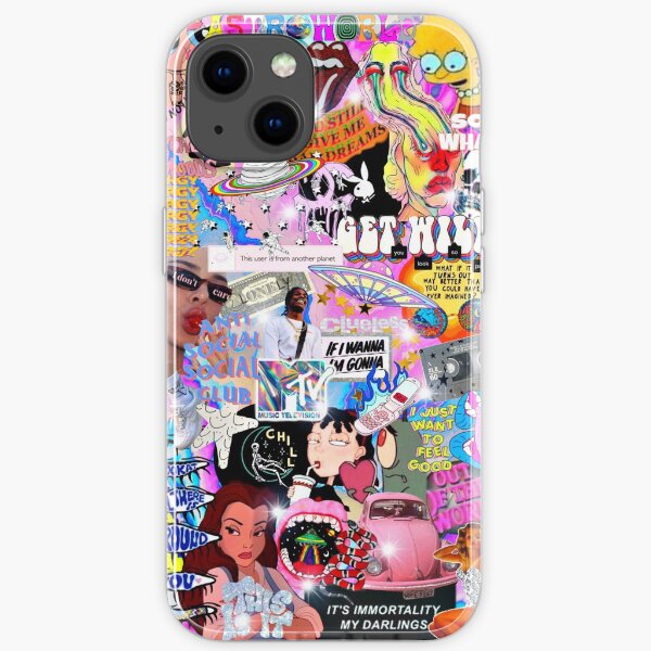 wild collage iPhone Soft Case