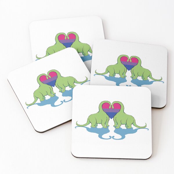 Item preview, Bi Pride - Dino Love designed and sold by Alrkeaton.