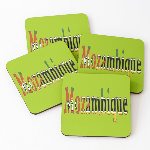 Item preview, Mozambique Font with Mozambican Flag designed and sold by Havocgirl.