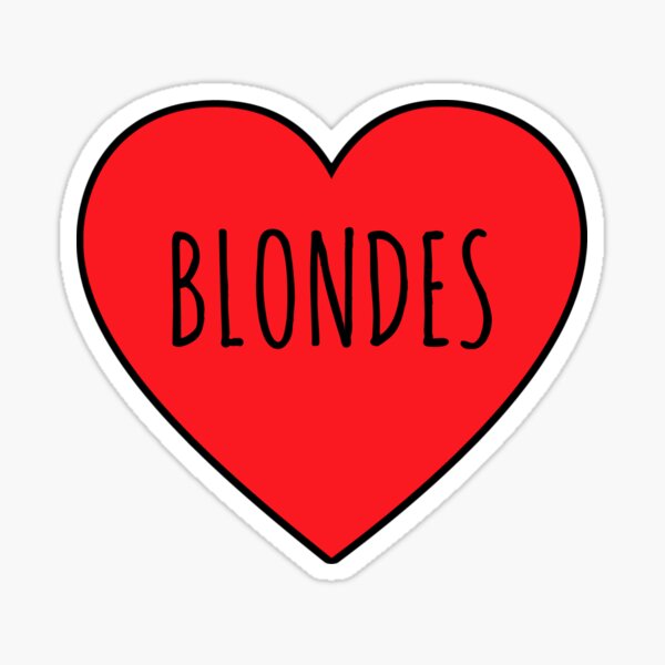 blondie heart sticker