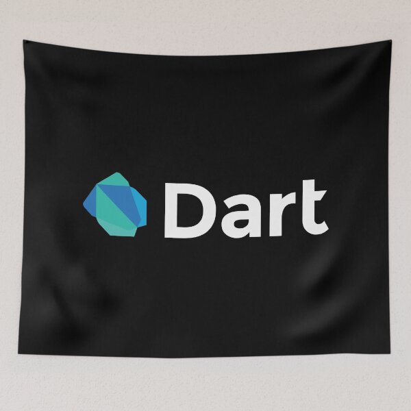 Item preview, Dart Logo with White Text for Dart Software Engineer designed and sold by hellkni9ht.
