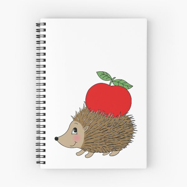 Item preview, Hedgehog with an apple designed and sold by vanderValk-art.